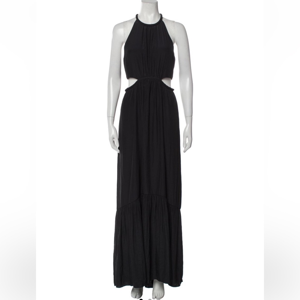 Black Maxi Dress with Cutout